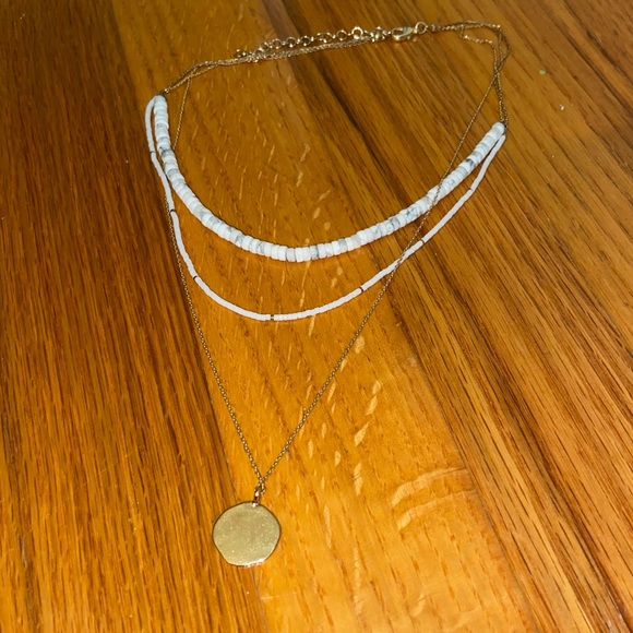 Altar’d State Layered Beaded & Gold Necklace - Picture 1 of 2